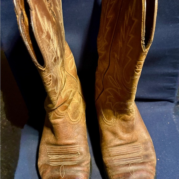 Ariar Brown Leather Jaripeo Cowboy Boots US size 8.5 uk size 6 - Picture 3 of 7